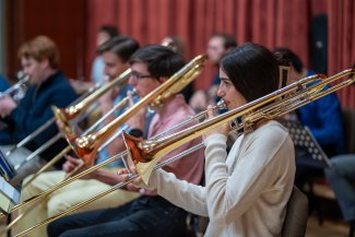 Students Playing Instruments 